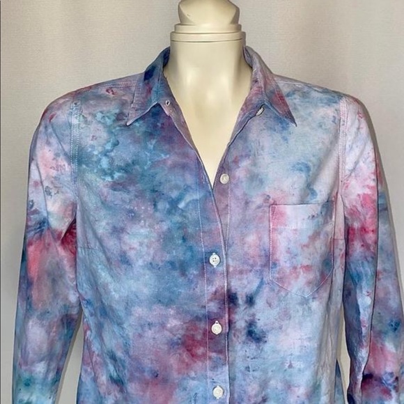 *CUSTOM DYED BUTTON DOWN SHIRT - Picture 3 of 6